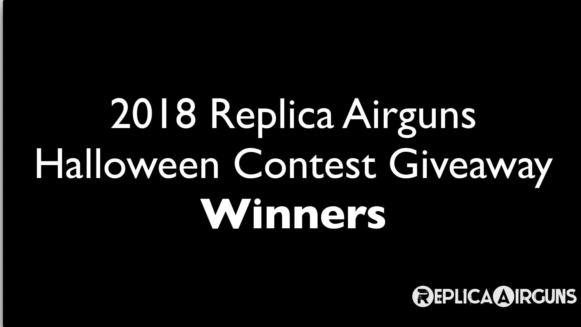 2018 Replica Airguns Halloween Contest Giveaway Winners