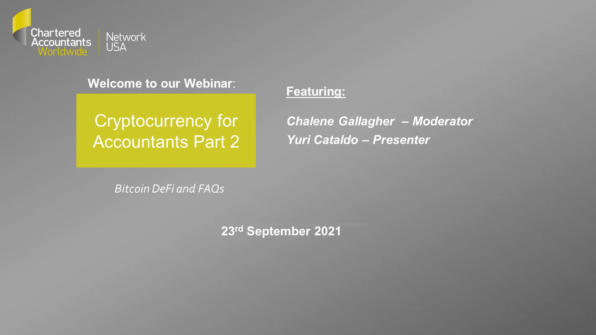 Cryptocurrency for accountants - Part 2 Buying storing and the future of  currency