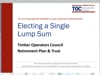 Lump sum election process - Surviving spouses