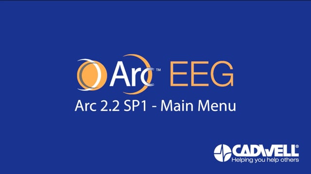 Arc EEG Basics #1 - Main Menu