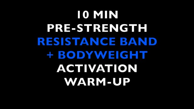 Resistance Band Activations Warm-up