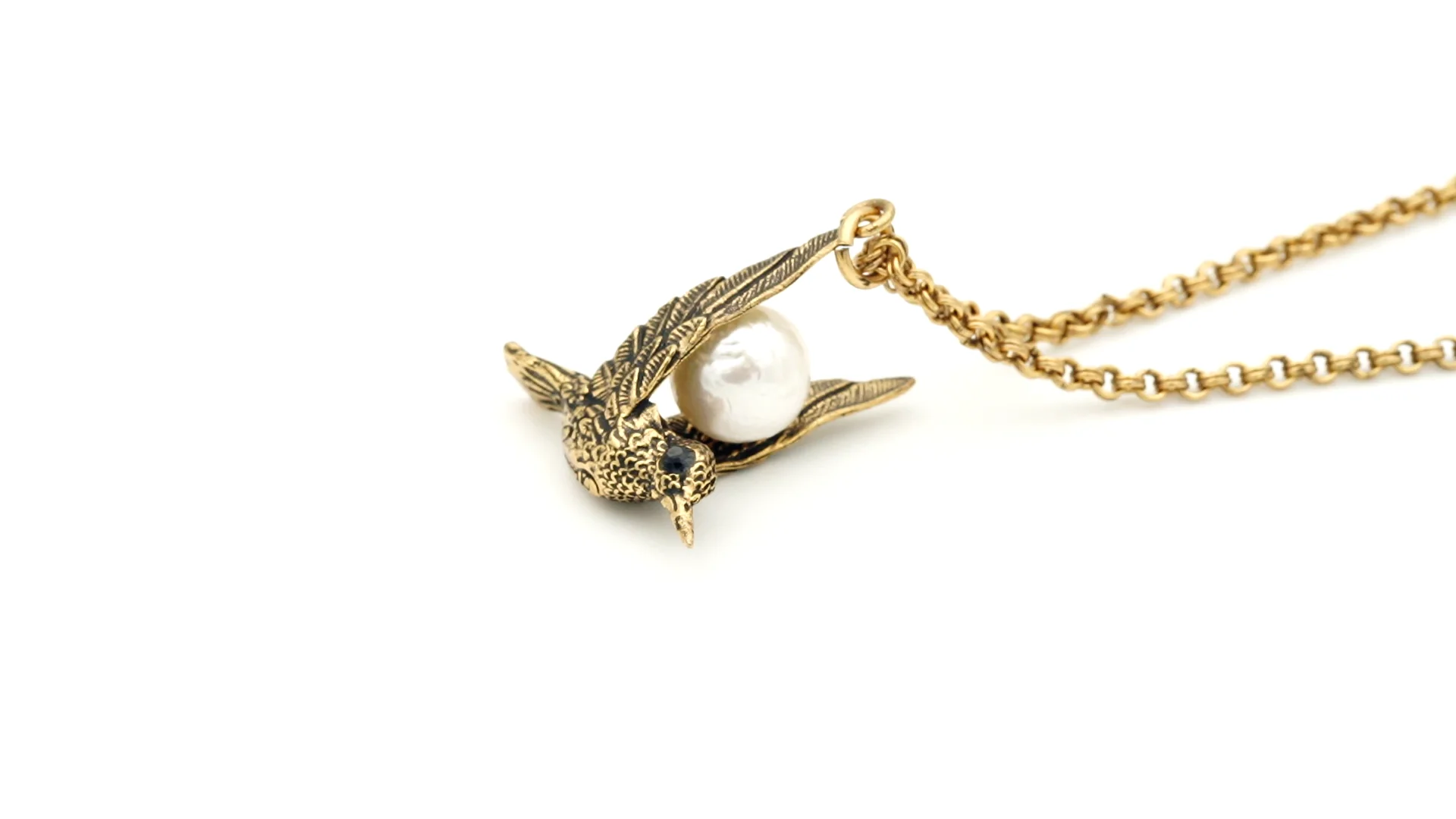 AeraVida Amazing Colibrí en vuelo Collar con colgante de plata de ley 925 | Collar de plata de ley para mujer, Metal