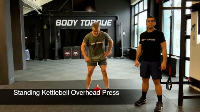 Kettlebell Standing Overhead Press