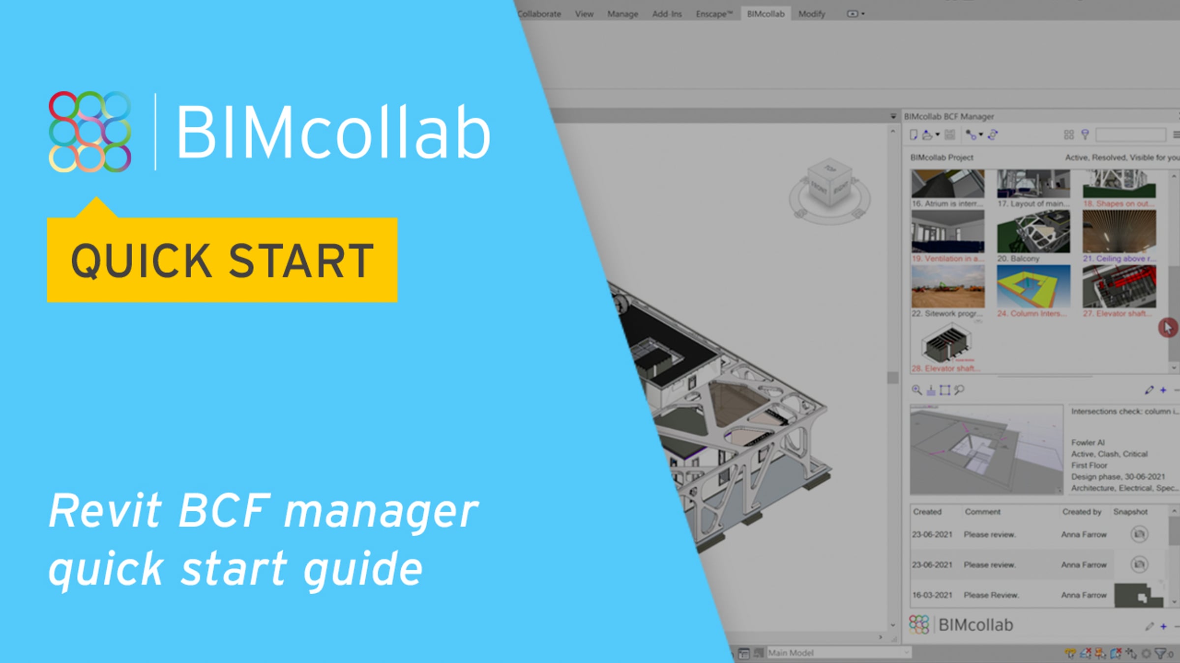 BIMcollab BCF Managers - Revit Quick Start Guide | Videos & Movies on Vimeo