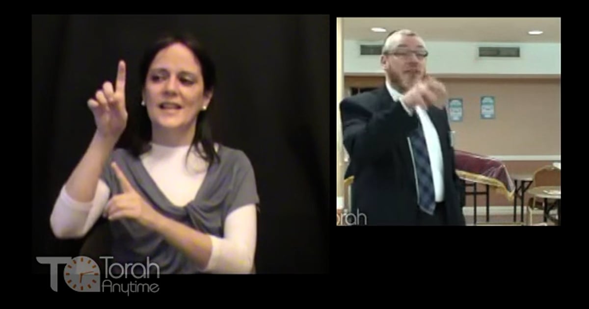 Sign Language | Rabbi YY Rubinstein: When You Should Help Another Jew ...