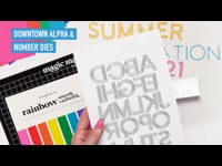 Decorative Die Set - Downtown Letters and Numbers | Scrapbook.com
