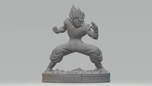 goku realista 3D Print Model in Sculpture 3DExport