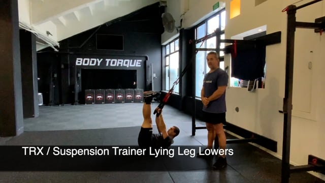 TRX Suspension Lying Leg Lowers