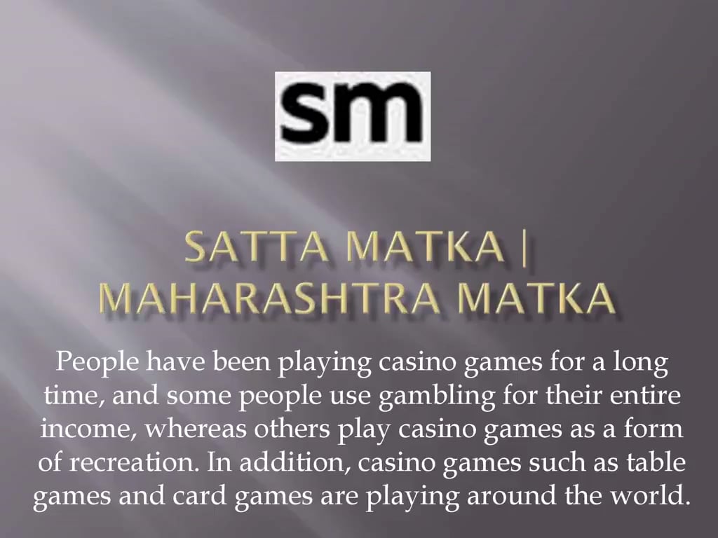 How Maharashtra Matka Money Works on Vimeo