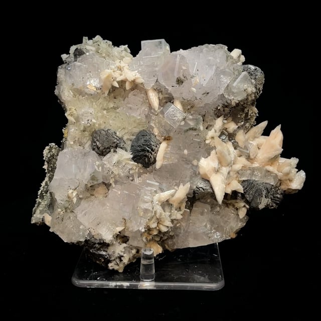 large Fluorite, Sphalerite, Calcite & Quartz (Lemanski Coll.)