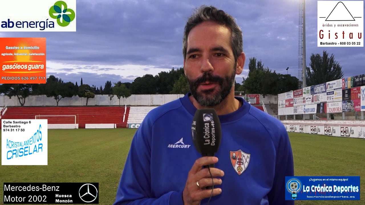 LA PREVIA / UD Barbastro - CF Illueca / RICHI GIL (Entrenador Barbastro) Jornada 5 / 3ª División