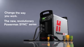 Powermax SYNC™ – change the way you work.  Introducing Powermax SYNC™, the next generation of Powermax65®/85/105 air plasma. Featuring built-in intelligence and a revolutionary single-piece cartridge consumable. Available January 17, 2022.