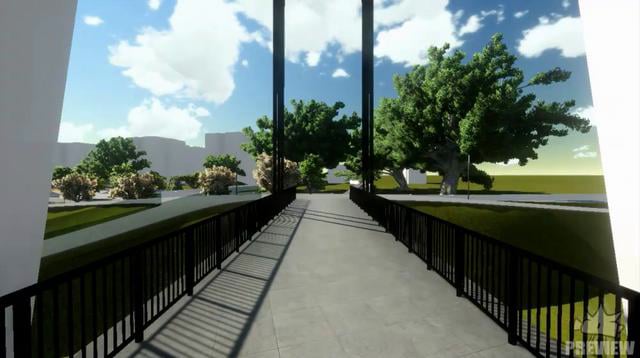 ''Green Oasis'' park project animation