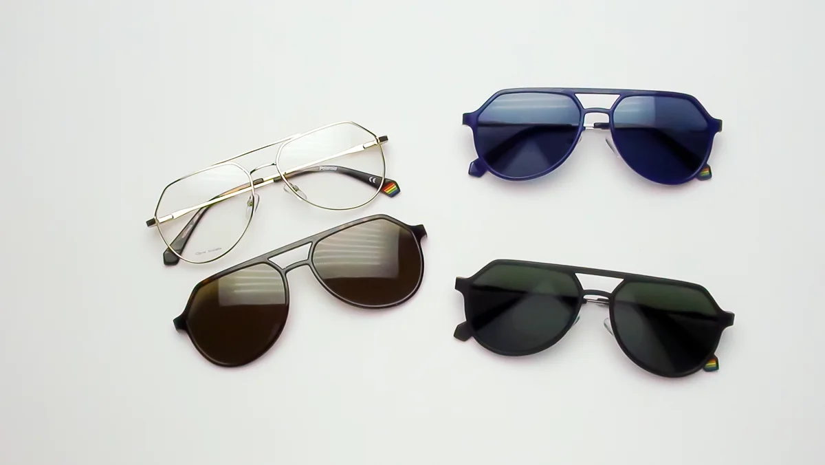 Polaroid PLD 6156/CS 807 M9 - оправа + polarized кліпса на магніті