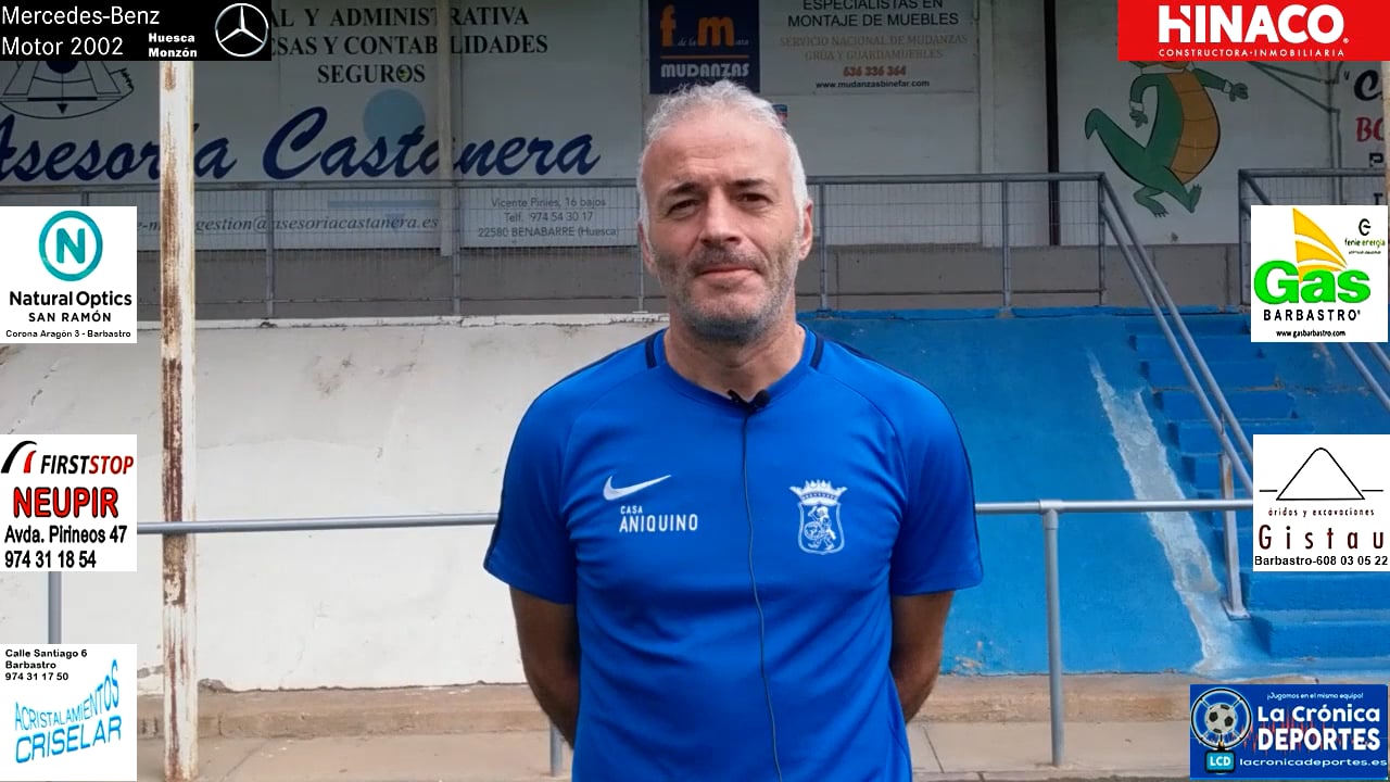 ALBERT MARTÍNEZ (Entrenador Peña Ferranca) Tamarite 5-0 Peña Ferranca / J4 / Preferente G-1