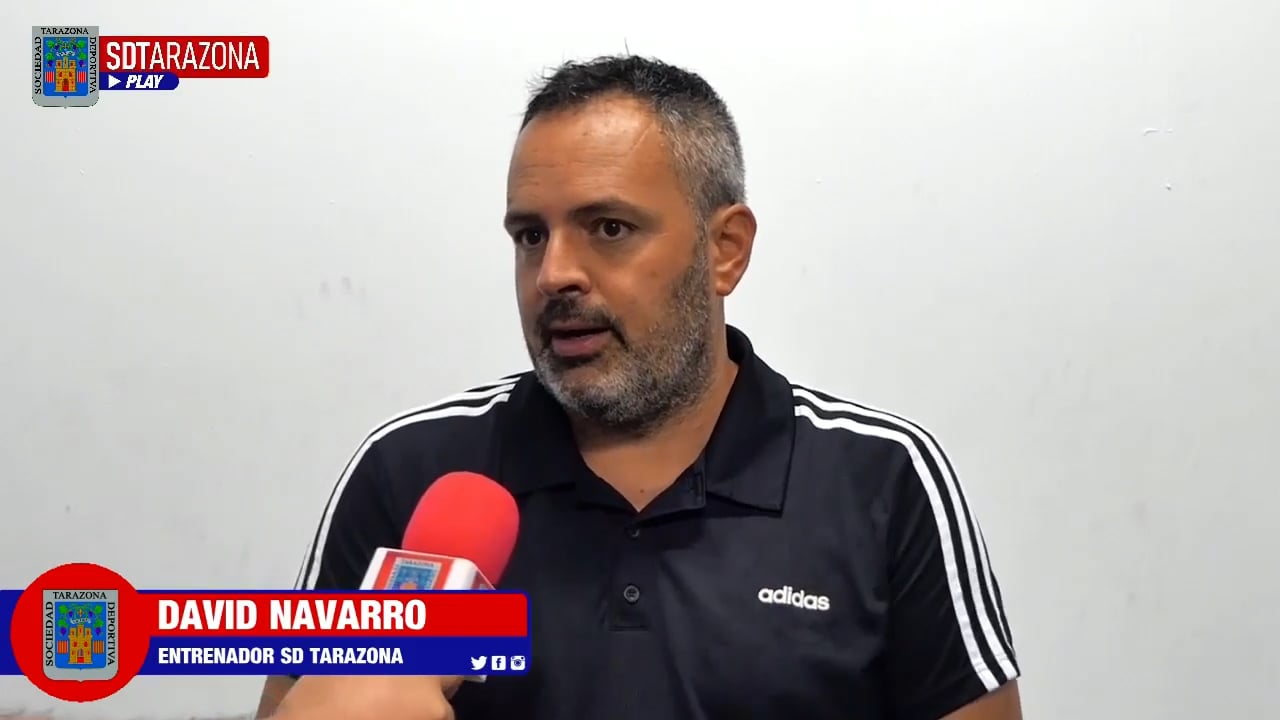 DAVID NAVARRO (Entrenador Tarazona) CD Ebro 0-0 SD Tarazona / J 5 / 2ª RFEF - Grupo 3 / Fuente Facebook SD Tarazona