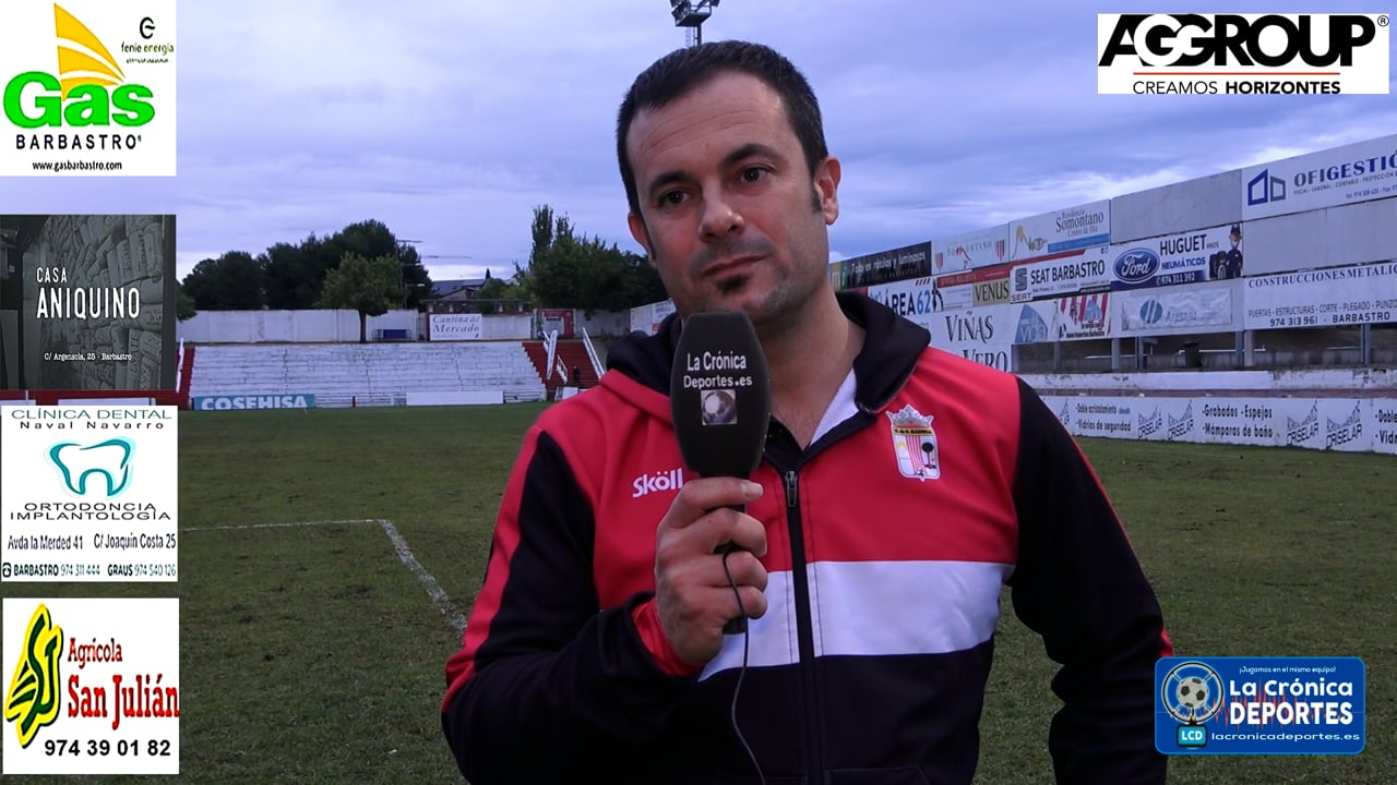 JAVI ROMERO (Entrenador Illueca) UD Barbastro 1-0 CF Illueca / Jornada 5 / 3ª División