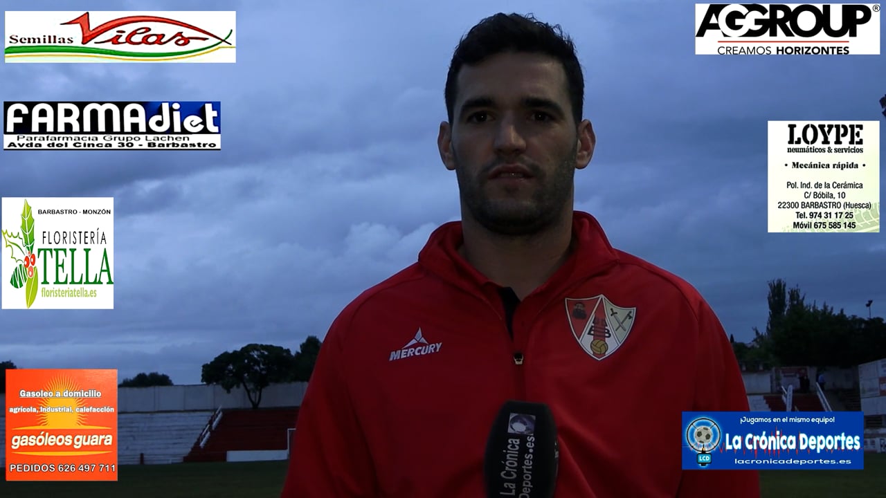 HUGO GISTAU (Jugador Barbastro) UD Barbastro 1-0 CF Illueca / Jornada 5 / 3ª División