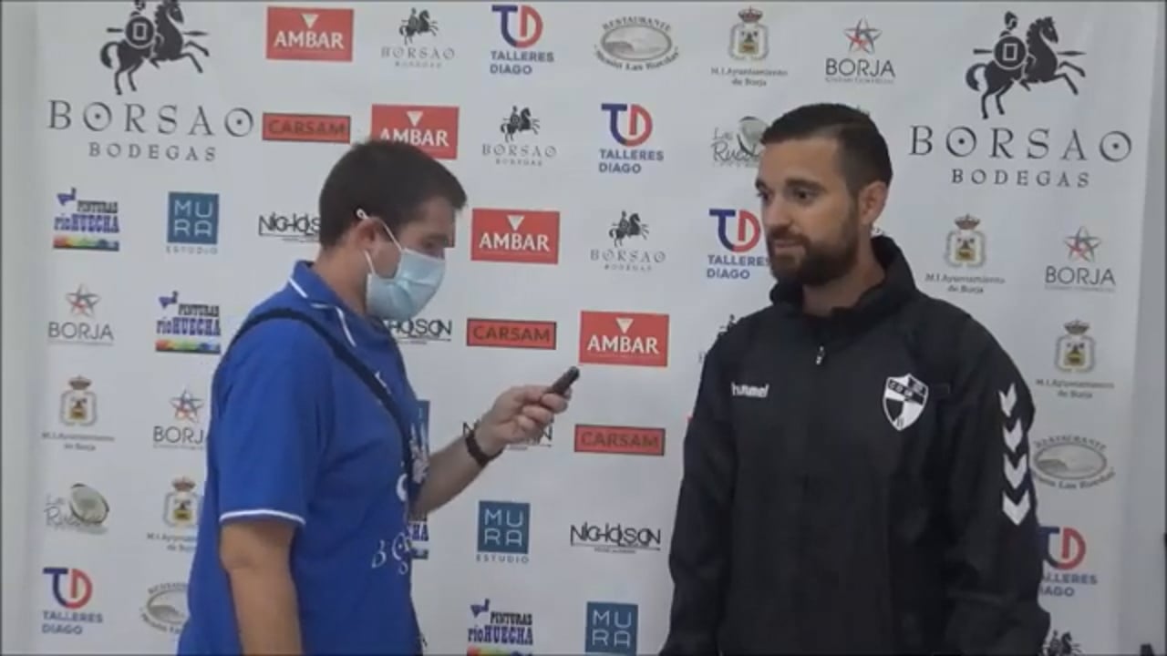 JAVIER GENOVÉS (Entrenador Robres) SD Borja 1-0 CD Robres / Jornada 5 / 3ª División