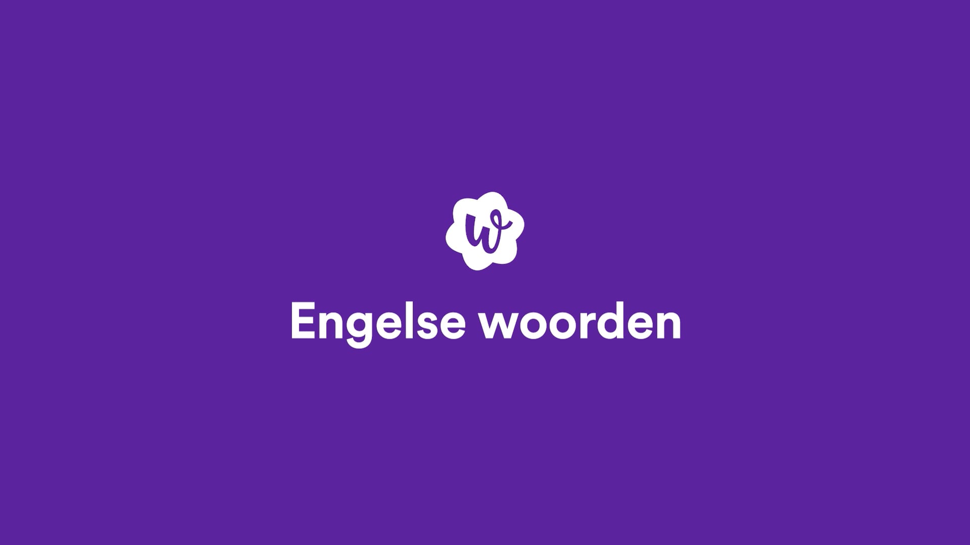 Engelse woorden WRTS
