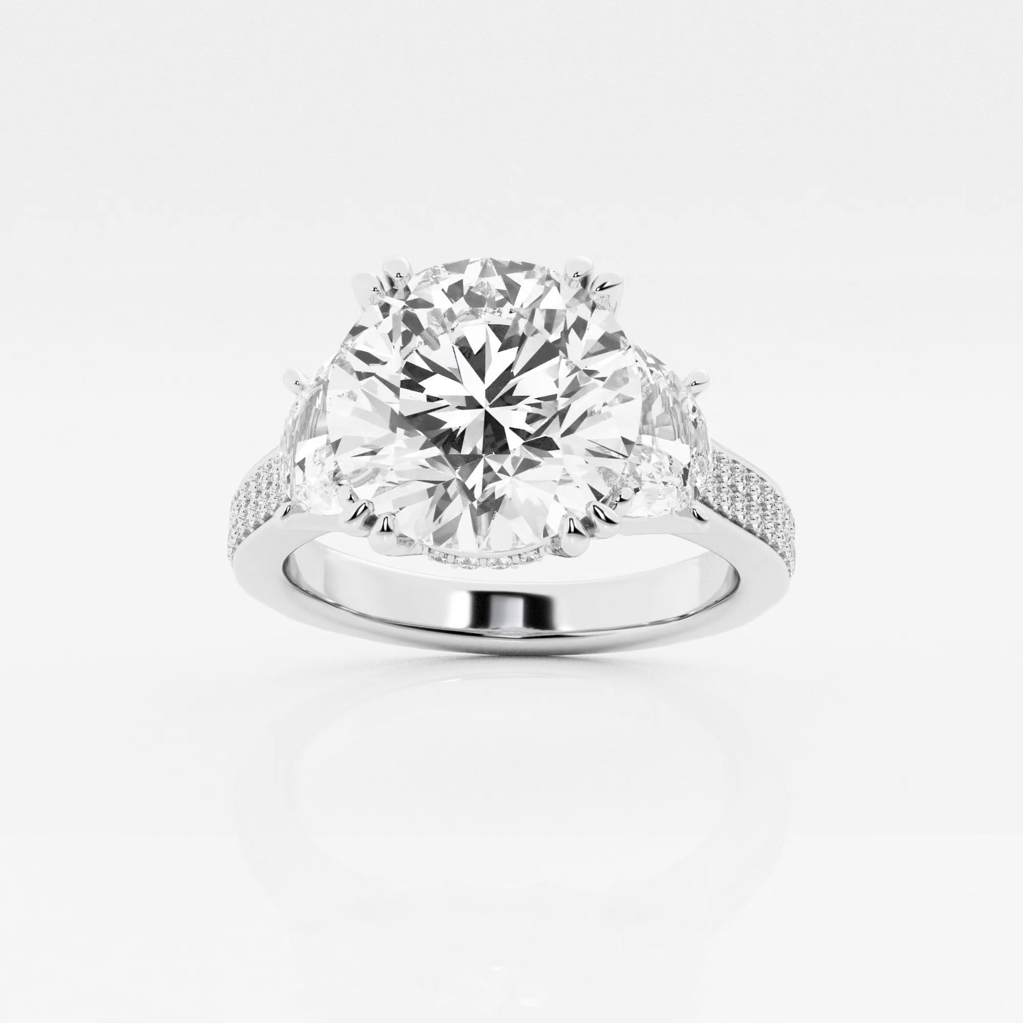 product video for Badgley Mischka Near-Colorless 6 1/4 ctw Round Lab Grown Diamond Double Prong Engagement Ring