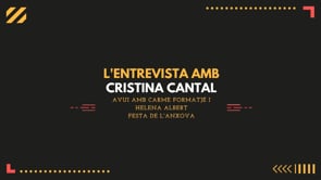 L'Entrevista amb Cristina Cantal  - Festa de l'Anxova 2021