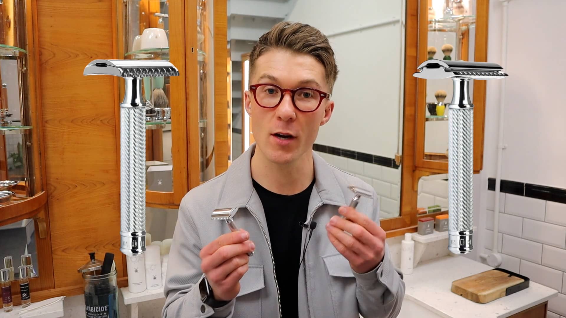 MÜHLE Safety Razor Open Comb vs Closed Comb on Vimeo