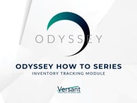 Odyssey "How To" Series: Inventory Tracking