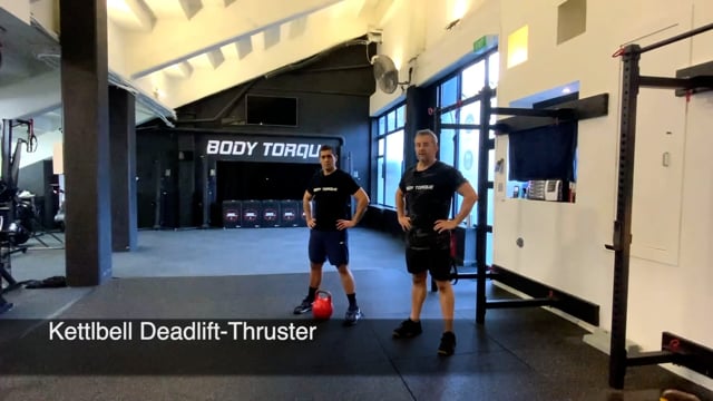 Kettlebell Deadlift-Thruster