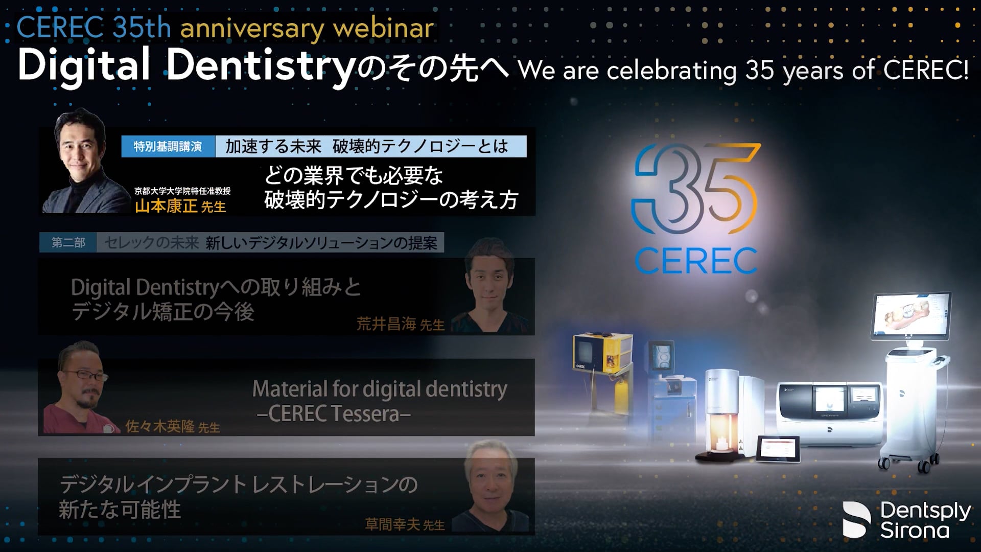 Digital Dentistryのその先へ We are celebrating 35 years of CEREC!