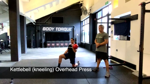 Kettlebell (Kneeling) Overhead Press