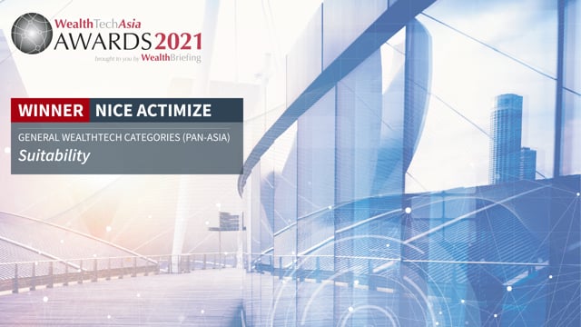 WealthTechAsia Awards 2021 Video Interview - NICE Actimize placholder image
