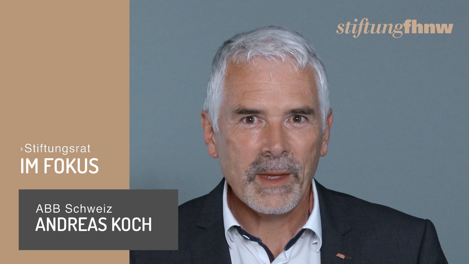 Stiftungsrat Andreas Koch – Stiftung FHNW