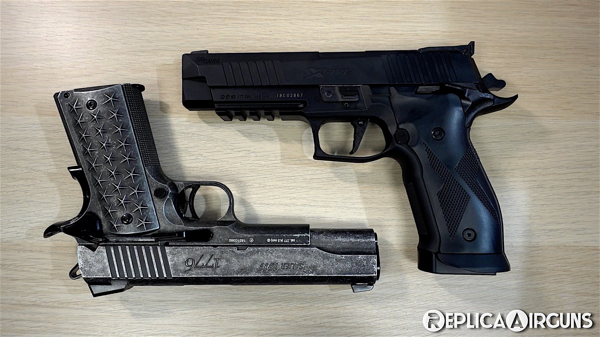 Sig Sauer X-Five ASP and We the People 1911 BB Unboxing Preview