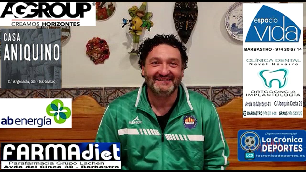 MIGUEL GARCÍA (Entrenador Biescas) UD Biescas 1-2 CD Caspe / Jornada 5 / 3ª División