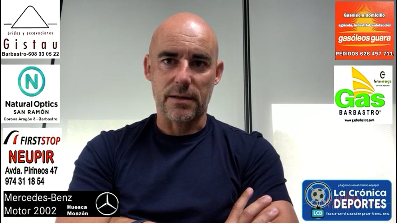 DANI MARTÍNEZ (Entrenador Brea) SD Huesca B 1-1 CD Brea / Jornada 5 / 2ª RFEF - Grupo 3