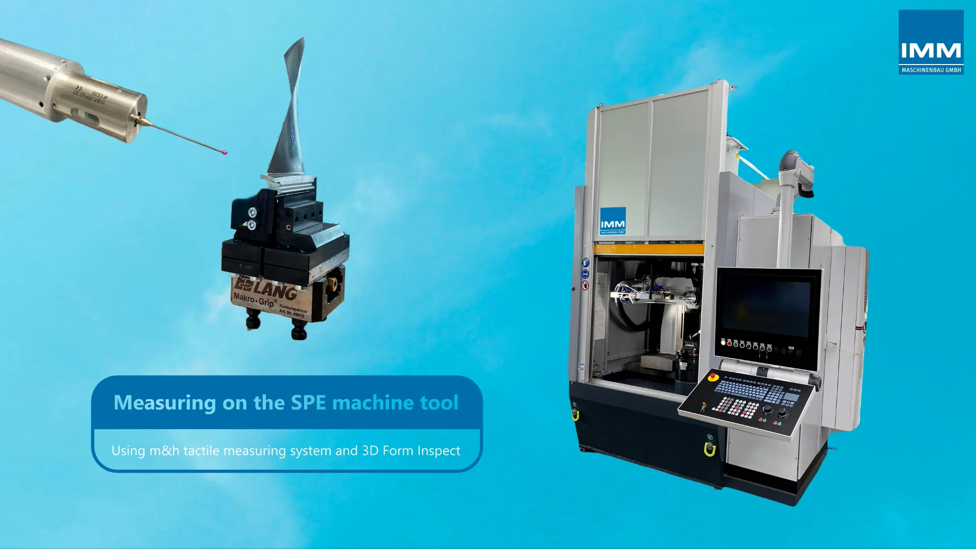 Measuring on SPE machine tool - turbine blade manufacturing.mp4 on Vimeo
