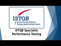 Introduction to ISTQB Performance Tester Certification
