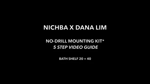 Bath Shelf 40 + No-Drill Kit