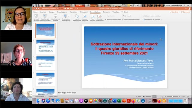 29/09/2021 - LA SOTTRAZIONE INTERNAZIONALE DI MINORE GLI STRUMENTI A DISPOSIZIONE