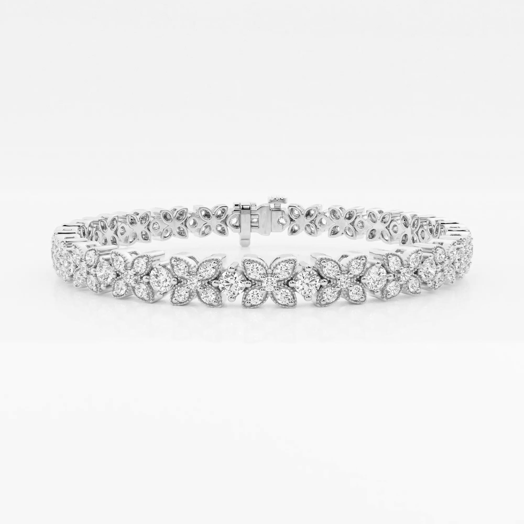 product video for 4 ctw Round Lab Grown Diamond X+O Fashion Bracelet - 7 Inches