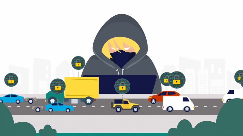 Video afspelen "Animatie video | RDW - Cyber Security (2021)"