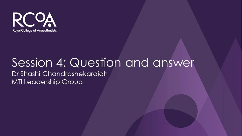Session 4 Question and Answer on Vimeo