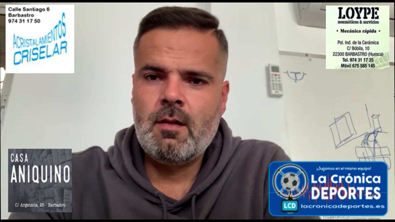 MOISÉS GUTIÉRREZ (Entrenador Sariñena) Sariñena 2-1 Jacetano / J4 / Preferente Gr1