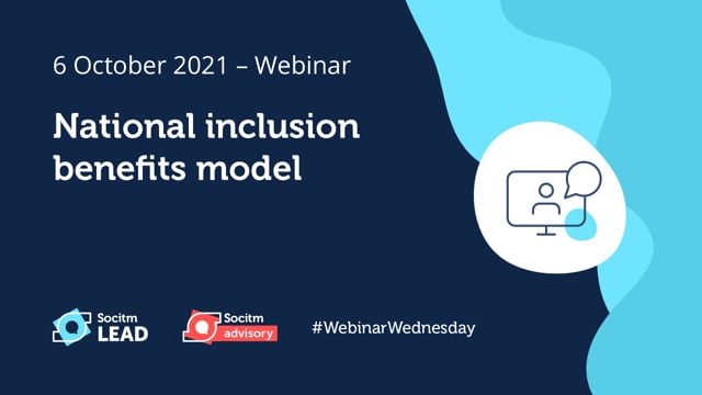 Webinar Wednesday - National inclusion benefits model - 6th Oct 2021