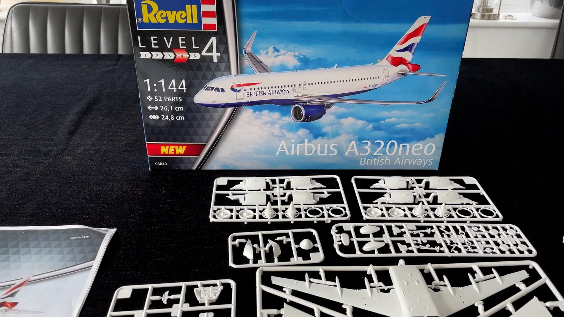 Airbus A320 Neo British Airways Model Set 1:144 Plastique