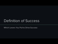 Part 2 - Definition of Success