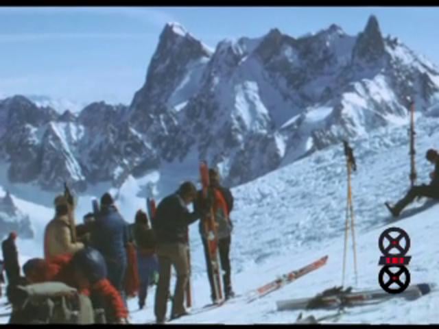 Descente du Mont-Blanc en ski