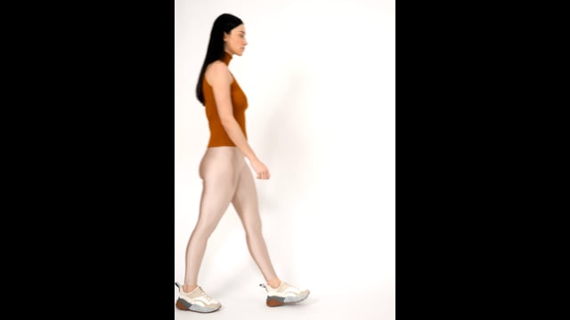 Vídeo do produto Legging Lycra Cós Nude