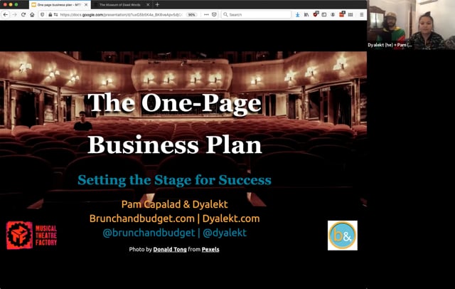 The One-Page Business Plan